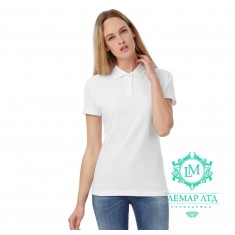 Футболка поло женская B&C white